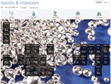 Tablet Screenshot of haines-maassen.com